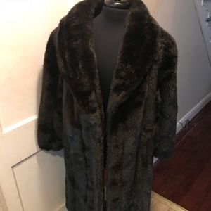 Vintage Women’s Jordache Faux Fur Black Coat